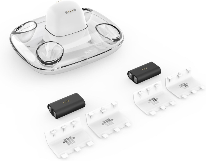 8BitDo Dual Charging Dock -lataustelakka, valkoinen, Xbox ryhmässä KODINELEKTRONIIKKA / Pelikonsolit & Tarvikkeet / Xbox One / Tarvikkeet @ TP E-commerce Nordic AB (C33401)