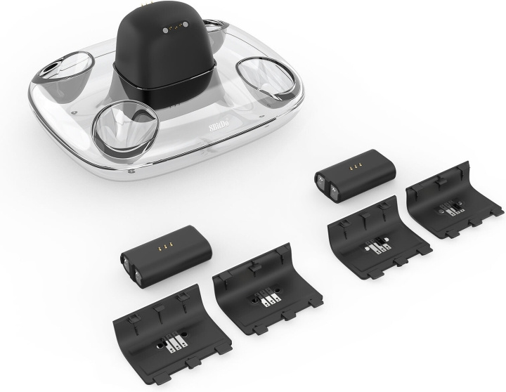 8BitDo Dual Charging Dock -lataustelakka, musta, Xbox ryhmässä KODINELEKTRONIIKKA / Pelikonsolit & Tarvikkeet / Xbox One / Tarvikkeet @ TP E-commerce Nordic AB (C33402)