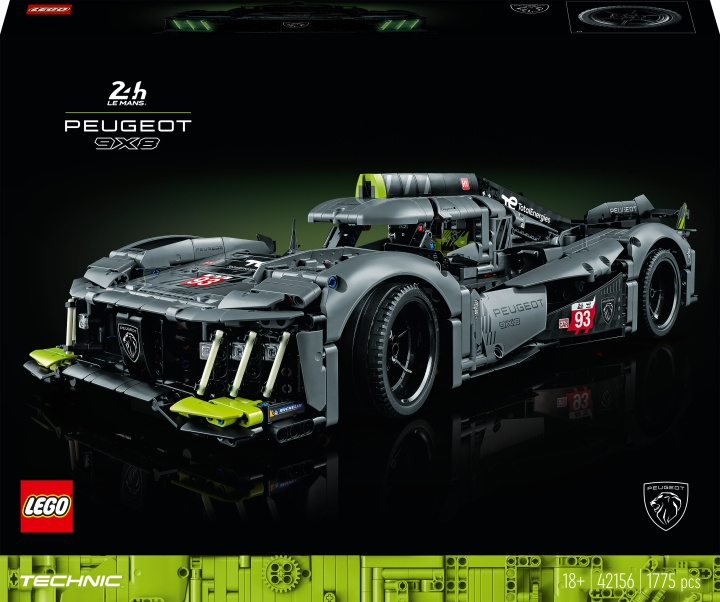 LEGO Technic 42156 - PEUGEOT 9X8 24H Le Mans Hybrid Hypercar ryhmässä LELUT, TUOTTEET LAPSILLE JA VAUVOILLE / Leikkikalut, Askartelu &Pelit / Rakennuslelut / Lego @ TP E-commerce Nordic AB (C33416)