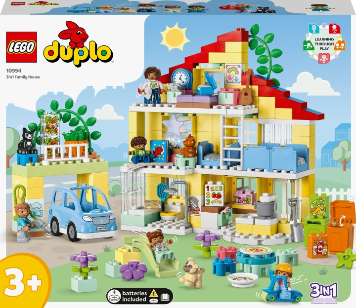 LEGO DUPLO Town 10994 - 3-in-1-omakotitalo ryhmässä LELUT, TUOTTEET LAPSILLE JA VAUVOILLE / Leikkikalut, Askartelu &Pelit / Rakennuslelut / Lego @ TP E-commerce Nordic AB (C33419)