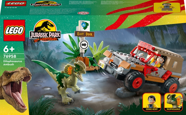 LEGO Jurassic World 76958 - Dilophosauruksen väijytys ryhmässä LELUT, TUOTTEET LAPSILLE JA VAUVOILLE / Leikkikalut, Askartelu &Pelit / Rakennuslelut / Lego @ TP E-commerce Nordic AB (C33448)