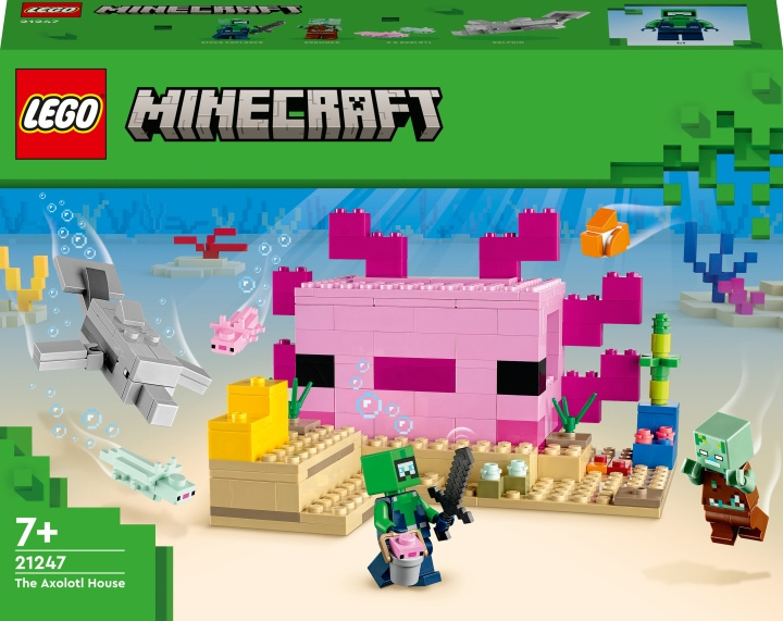 LEGO Minecraft 21247 - Aksolotlin talo ryhmässä LELUT, TUOTTEET LAPSILLE JA VAUVOILLE / Leikkikalut, Askartelu &Pelit / Rakennuslelut / Lego @ TP E-commerce Nordic AB (C33468)