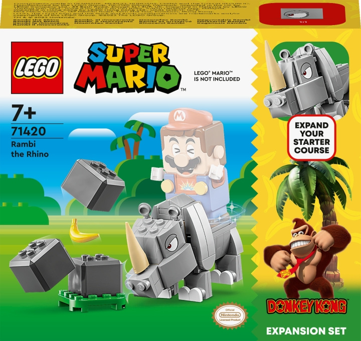 LEGO Super Mario 71420 - Rambi-sarvikuonon laajennussarja ryhmässä LELUT, TUOTTEET LAPSILLE JA VAUVOILLE / Leikkikalut, Askartelu &Pelit / Rakennuslelut / Lego @ TP E-commerce Nordic AB (C33492)
