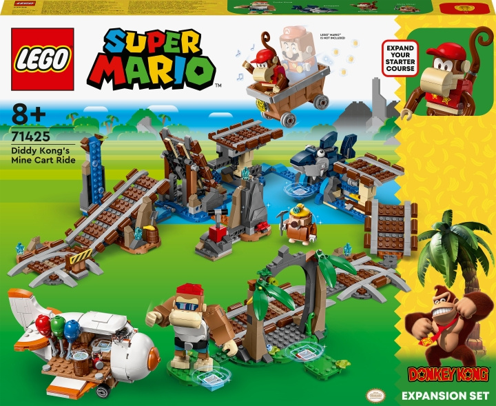 LEGO Super Mario 71425 - Diddy Kongin kaivosvaunurata ‑laajennussarja ryhmässä LELUT, TUOTTEET LAPSILLE JA VAUVOILLE / Leikkikalut, Askartelu &Pelit / Rakennuslelut / Lego @ TP E-commerce Nordic AB (C33497)