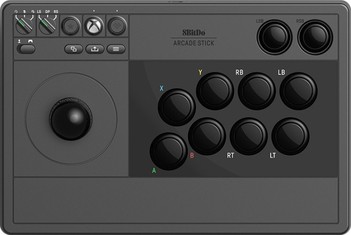 8BitDo Arcade Stick, musta, Xbox / PC ryhmässä TIETOKOONET & TARVIKKEET / GAMING / Gamepad @ TP E-commerce Nordic AB (C33517)