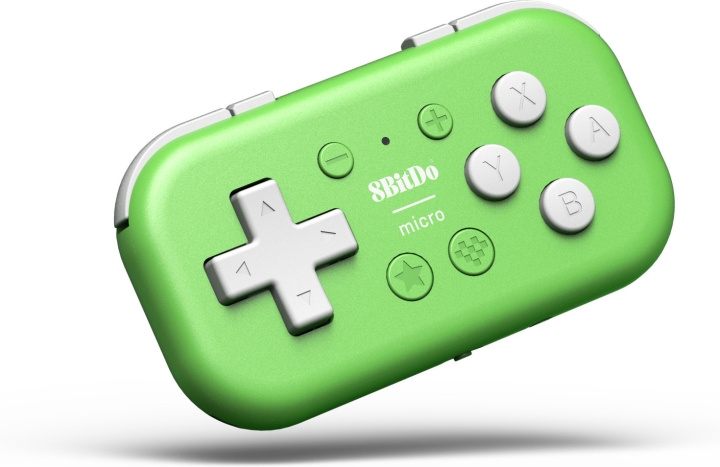 8BitDo Micro Bluetooth Gamepad -peliohjain, vihreä, Switch / Android / Raspberry Pi ryhmässä KODINELEKTRONIIKKA / Pelikonsolit & Tarvikkeet / Nintendo Switch / Tarvikkeet @ TP E-commerce Nordic AB (C33524)