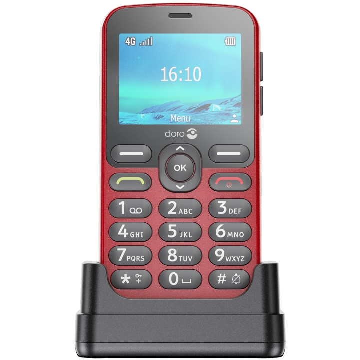 DORO 1881 4G Röd ryhmässä ÄLYPUHELIMET JA TABLETIT / Kännykät & smartphones @ TP E-commerce Nordic AB (C33728)