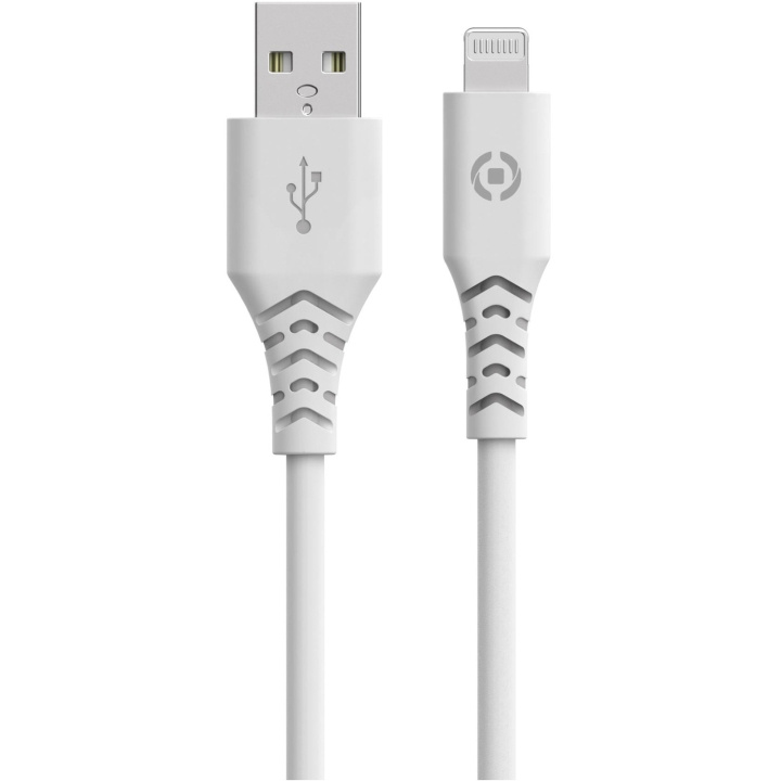 Celly Planet USB-A - Lightning-kabel 1,5m av 100% återvunnen plast Vit ryhmässä ÄLYPUHELIMET JA TABLETIT / Laturit & Kaapelit / Kaapelit / Lightning kaapelit @ TP E-commerce Nordic AB (C33794)
