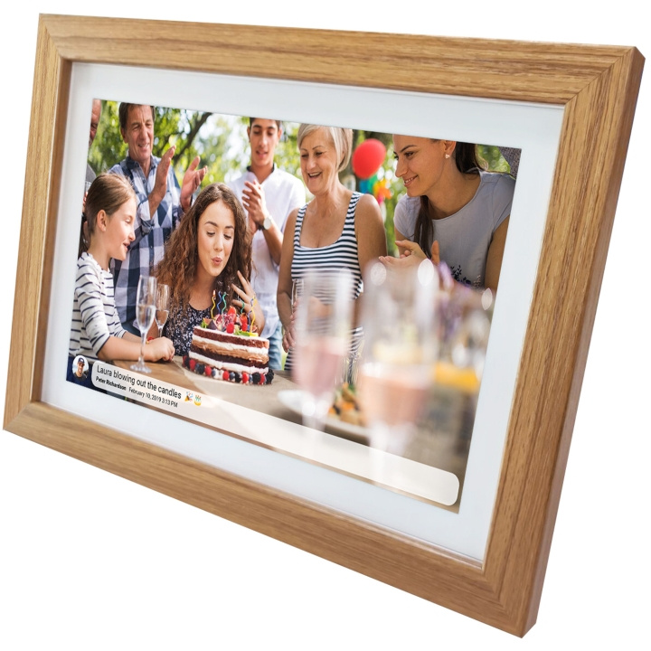 DENVER 15.6” FULL HD digital Wi-Fi photoframe with FRAMEO photo software Light wood ryhmässä KODINELEKTRONIIKKA / Ääni & Kuva / Digitaaliset valokuvakehykset @ TP E-commerce Nordic AB (C33845)