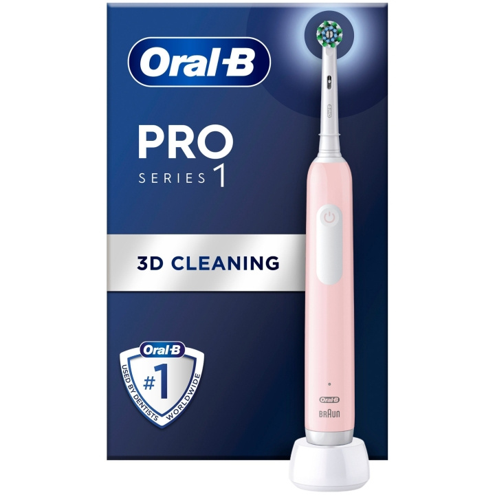 Oral B Eltandborste Pro1 Pink + Extra Refill ryhmässä KAUNEUS JA TERVEYS / Suunhoito / Sähköhammasharjat @ TP E-commerce Nordic AB (C33858)