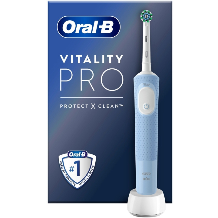 Oral B Eltandborste Vitality Pro Vapor Blue CA HBOX ryhmässä KAUNEUS JA TERVEYS / Suunhoito / Sähköhammasharjat @ TP E-commerce Nordic AB (C33860)