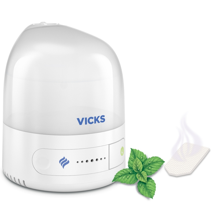 Vicks Luftfuktare Ultrasonic-Cool Mist VUL510E4 ryhmässä KOTI, TALOUS JA PUUTARHA / Tuulettimet ja ilmastointilaitteet / Ilmankostutin @ TP E-commerce Nordic AB (C33891)