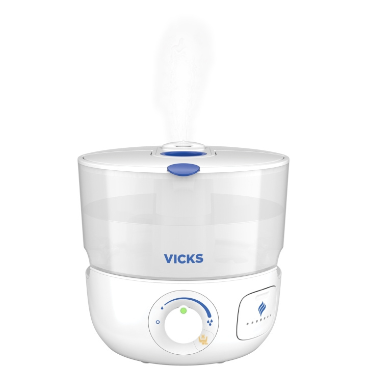 Vicks Top Fill Ultrasonic Humidifier with 2x Scent Pad Heater ryhmässä KOTI, TALOUS JA PUUTARHA / Tuulettimet ja ilmastointilaitteet / Ilmankostutin @ TP E-commerce Nordic AB (C33892)