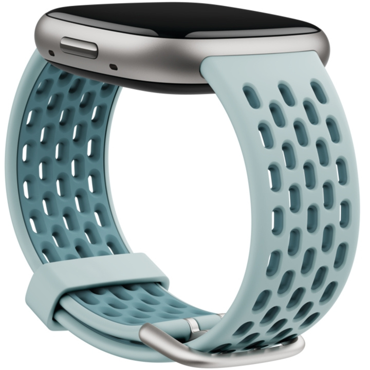 Fitbit Versa 3/4,Sense/2 Sportband Sea Blue/Ocean S ryhmässä URHEILU, VAPAA-AIKA JA HARRASTUS / Urheilu- ja sykekellot / Tarvikkeet @ TP E-commerce Nordic AB (C33902)