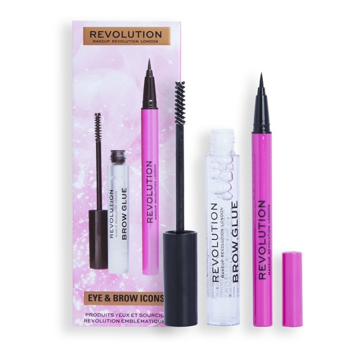 Makeup Revolution Eye & Brow Icons Gift Set ryhmässä KAUNEUS JA TERVEYS / Lahjapakkaukset / Naisten lahjapakkaukset @ TP E-commerce Nordic AB (C33943)