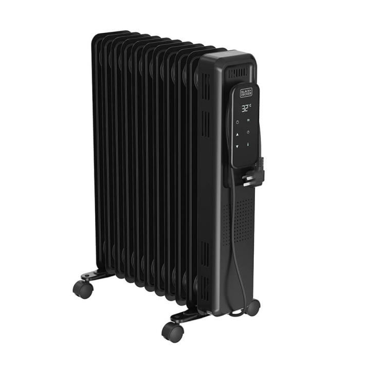 BLACK+DECKER Öljylämmitin Digital 2500W Musta