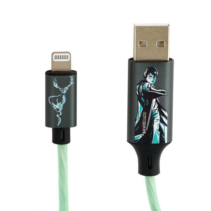 HARRY POTTER USB A to Lightning Light-Up 1.2m ryhmässä ÄLYPUHELIMET JA TABLETIT / Laturit & Kaapelit / Kaapelit / Lightning kaapelit @ TP E-commerce Nordic AB (C34660)