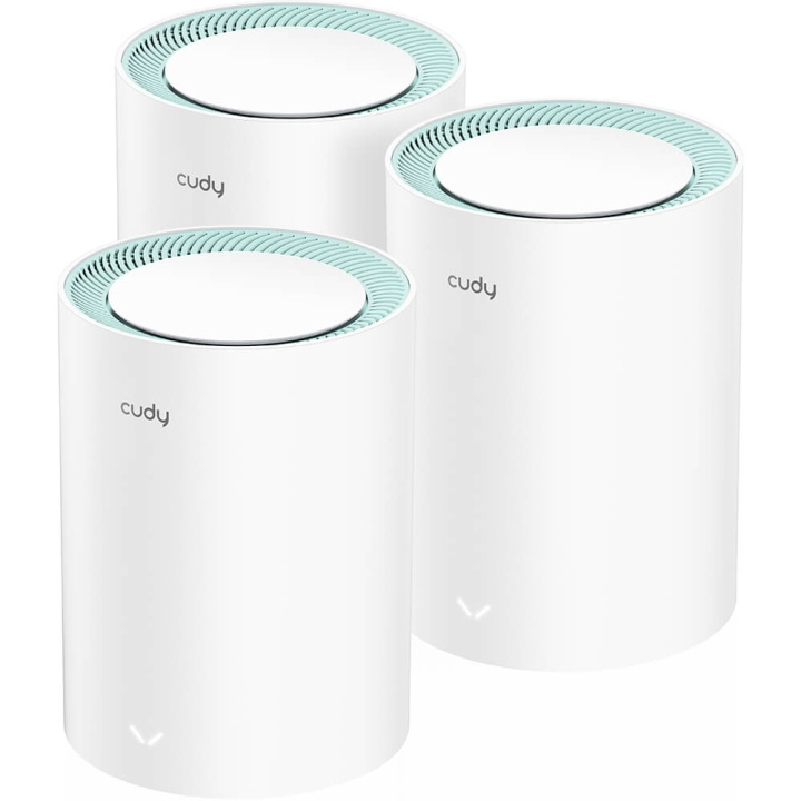 CUDY Mesh Solution M1300 3-pk AC1200 Gigabit ryhmässä TIETOKOONET & TARVIKKEET / Verkko / Mesh-verkko @ TP E-commerce Nordic AB (C34666)