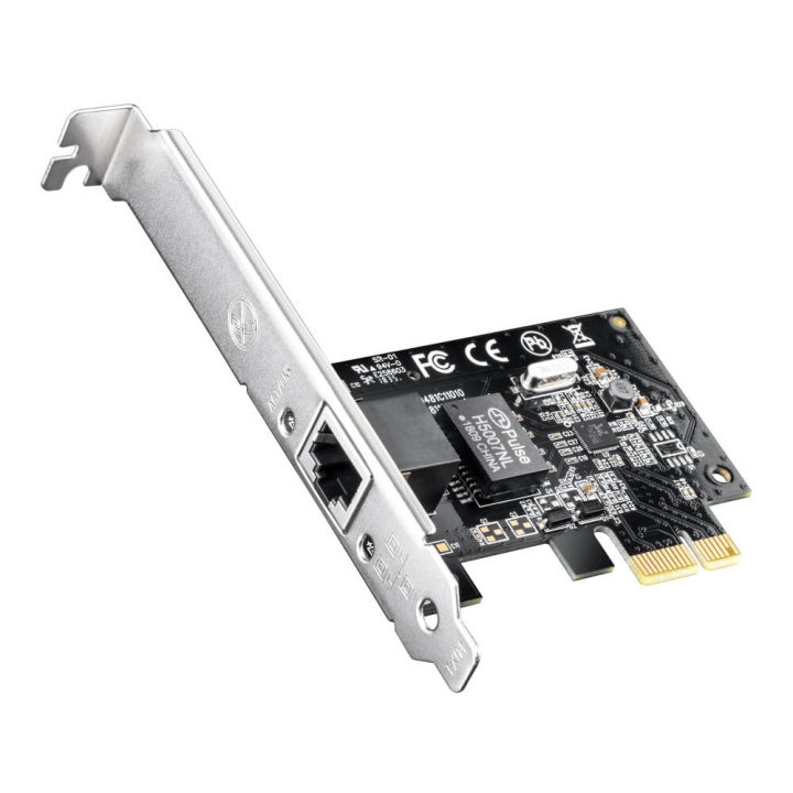 Cudy Adapter PCI-E PE10 Gigabit 1P Low Profile ryhmässä TIETOKOONET & TARVIKKEET / Verkko / Verkkokortti / PCI Express @ TP E-commerce Nordic AB (C34678)