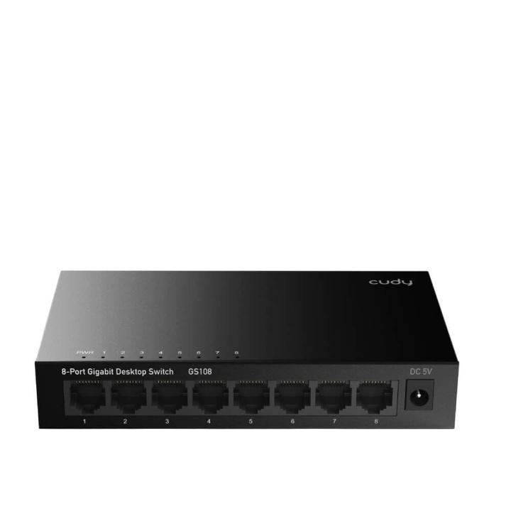 Cudy Switch GS108 8-port Gigabit ryhmässä TIETOKOONET & TARVIKKEET / Verkko / Kytkimet / 10/100/1000Mbps @ TP E-commerce Nordic AB (C34681)