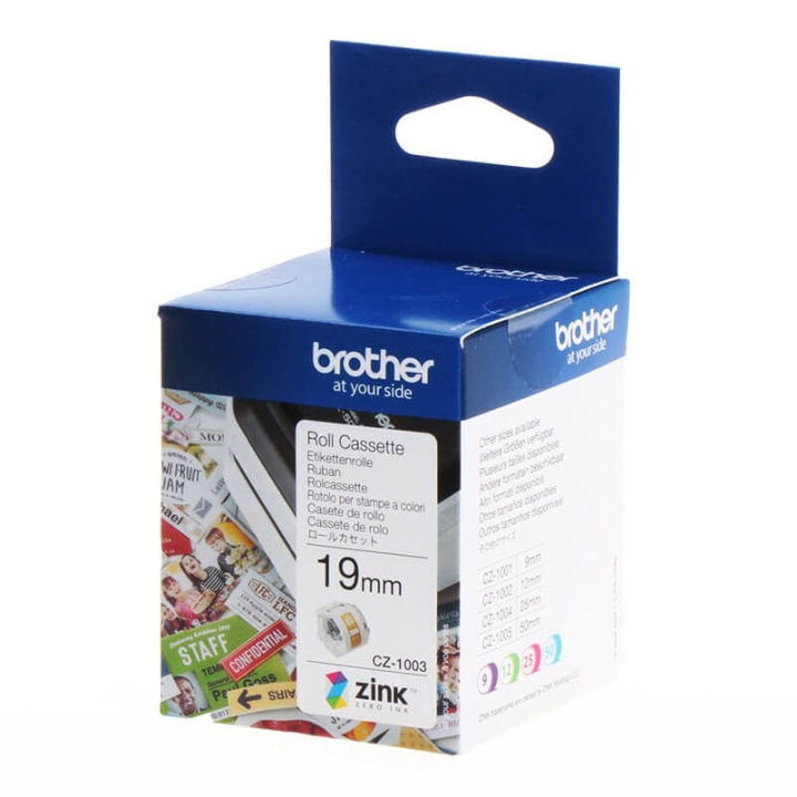 Brother Tape CZ1003 19mm Vit ryhmässä TIETOKOONET & TARVIKKEET / Tulostimet & Tarvikkeet / Musteet ja väriaineet / Toner / Brother @ TP E-commerce Nordic AB (C34691)