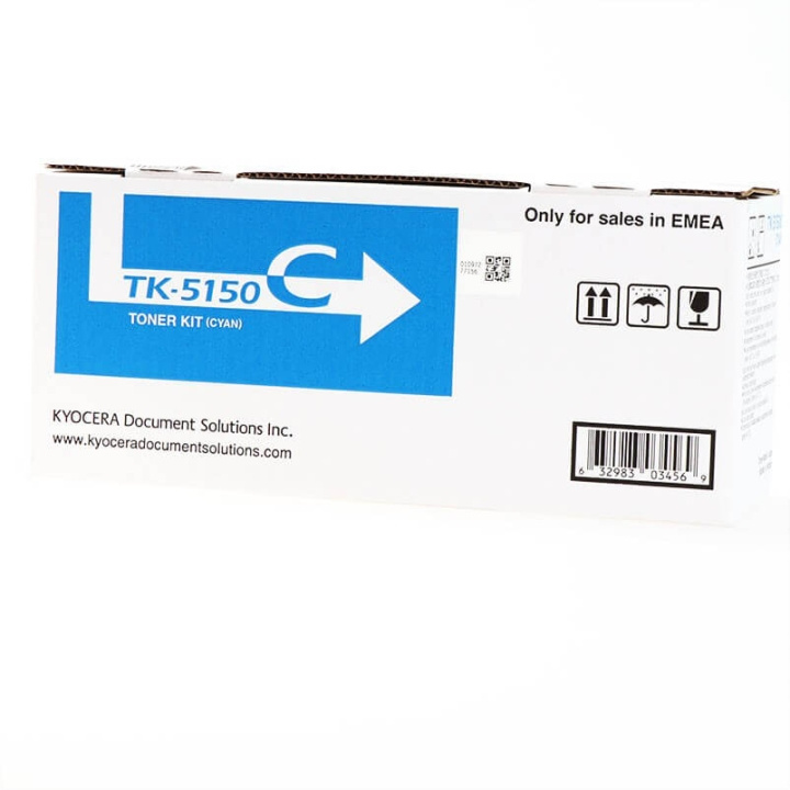 Kyocera Toner 1T02NSCNL0 TK-5150 Cyan ryhmässä TIETOKOONET & TARVIKKEET / Tulostimet & Tarvikkeet / Musteet ja väriaineet / Toner / Kyocera @ TP E-commerce Nordic AB (C34866)