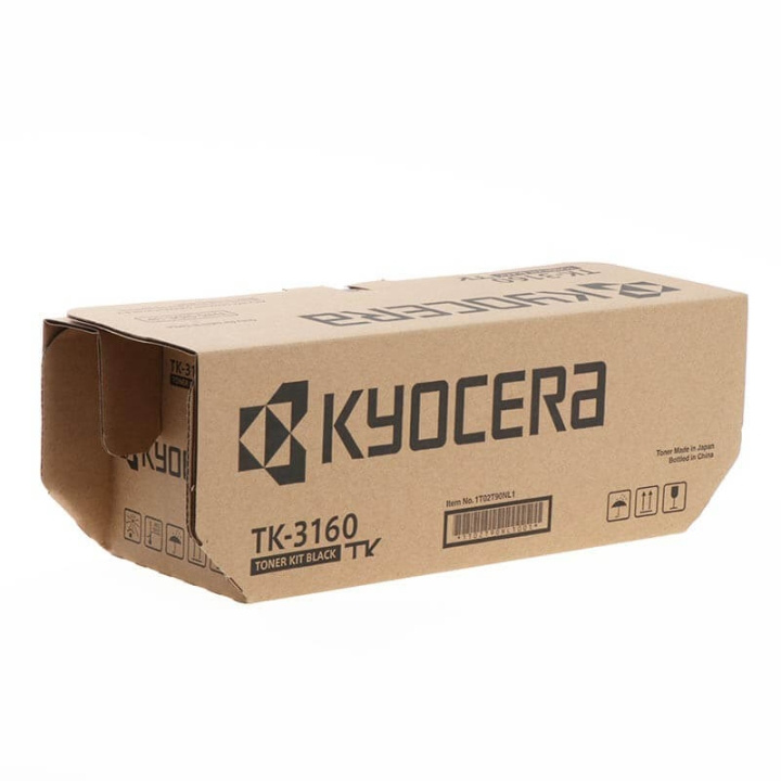 Kyocera Toner 1T02T90NL1 TK-3160 Svart ryhmässä TIETOKOONET & TARVIKKEET / Tulostimet & Tarvikkeet / Musteet ja väriaineet / Toner / Kyocera @ TP E-commerce Nordic AB (C34935)