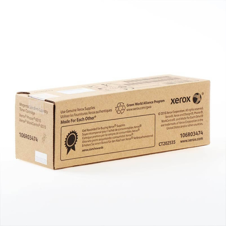 Xerox Toner 106R03474 Magenta ryhmässä TIETOKOONET & TARVIKKEET / Tulostimet & Tarvikkeet / Musteet ja väriaineet / Toner / Xerox @ TP E-commerce Nordic AB (C35122)