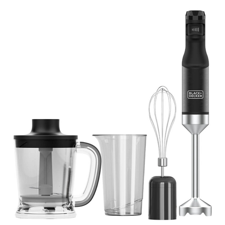 BLACK+DECKER Hand Blender 1500W Black Accessories ryhmässä KOTI, TALOUS JA PUUTARHA / Kodinkoneet / Yleiskoneet ja monitoimikoneet / Sauvasekoittimet @ TP E-commerce Nordic AB (C35319)