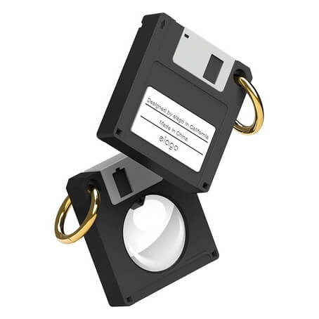 ELAGO Floppy Disc Case for AirTag Black ryhmässä ÄLYPUHELIMET JA TABLETIT / Muut tarvikkeet / Muut @ TP E-commerce Nordic AB (C35341)