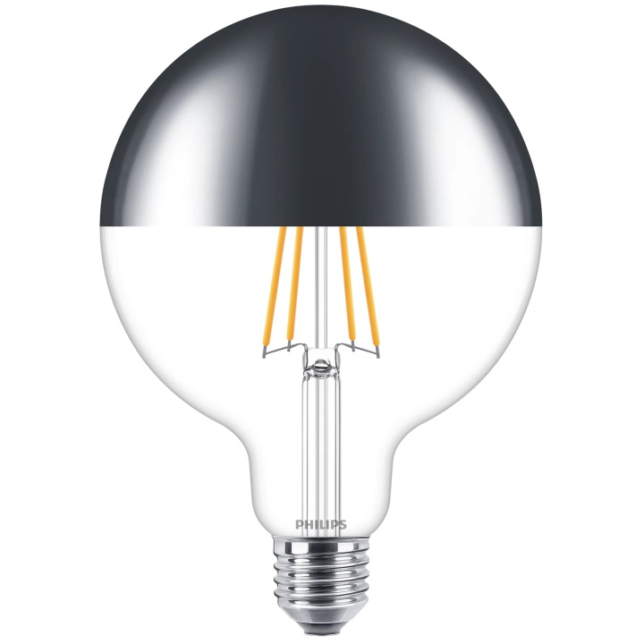 Philips LED E27 G120 Filament Toppförspeglad Dimbar 50W 650lm ryhmässä KODINELEKTRONIIKKA / Valaistus / LED-lamput @ TP E-commerce Nordic AB (C35436)