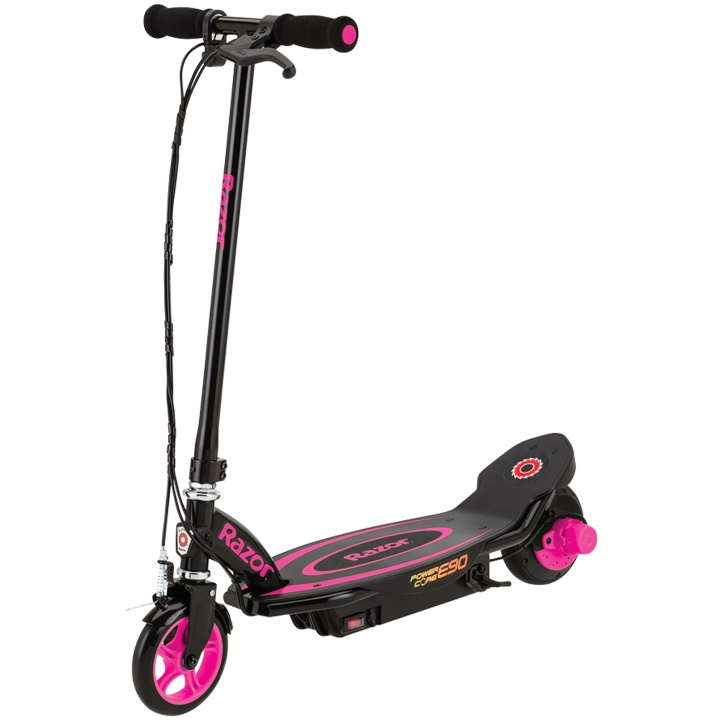 Razor Power Core E90 El Scooter - Pink ryhmässä URHEILU, VAPAA-AIKA JA HARRASTUS / Kuljetus / Sähköskootterit @ TP E-commerce Nordic AB (C35438)