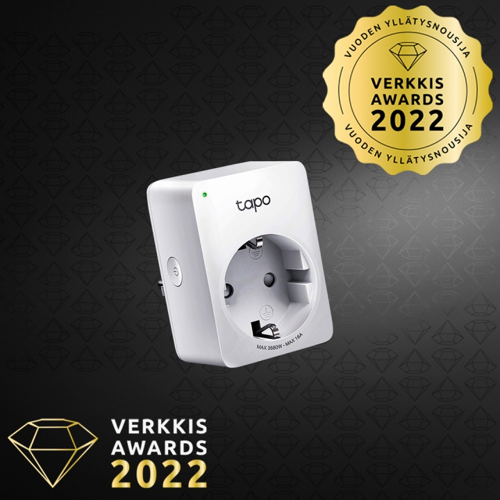 TP-Link Tapo P110 -etäohjattava pistorasia virrankulutuksen mittauksella ryhmässä KOTI, TALOUS JA PUUTARHA / Älykodit / Energiamittari @ TP E-commerce Nordic AB (C36609)