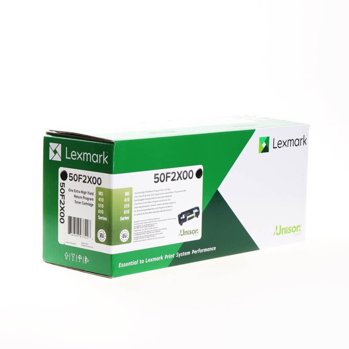 Lexmark Toner 50F2X00 Musta Extra High Yield Return ryhmässä TIETOKOONET & TARVIKKEET / Tulostimet & Tarvikkeet / Musteet ja väriaineet / Toner / Lexmark @ TP E-commerce Nordic AB (C36662)