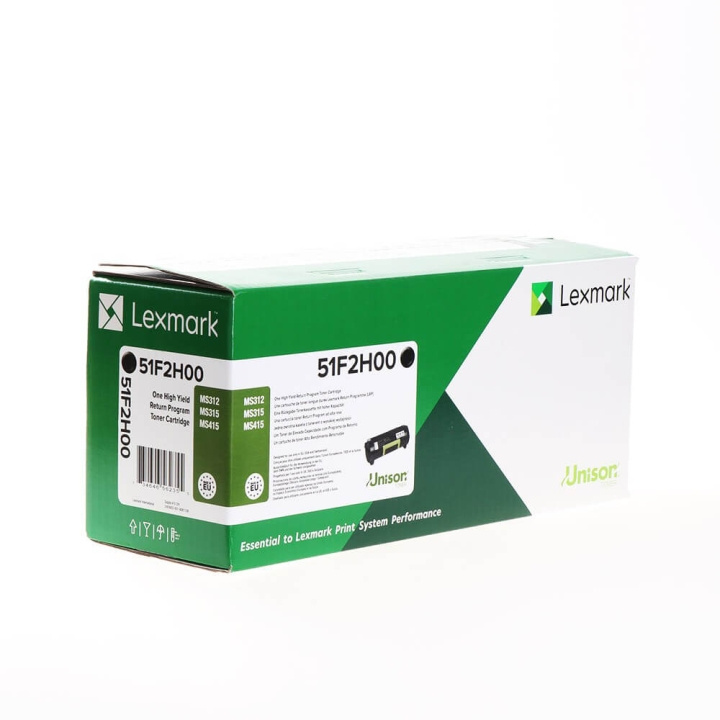 Lexmark Toner 51F2H00 Musta High Yield Return ryhmässä TIETOKOONET & TARVIKKEET / Tulostimet & Tarvikkeet / Musteet ja väriaineet / Toner / Lexmark @ TP E-commerce Nordic AB (C36667)