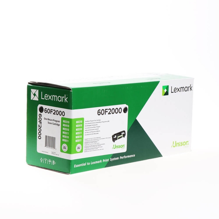 Lexmark Toner 60F2000 Musta Return ryhmässä TIETOKOONET & TARVIKKEET / Tulostimet & Tarvikkeet / Musteet ja väriaineet / Rummut / Lexmark @ TP E-commerce Nordic AB (C36683)