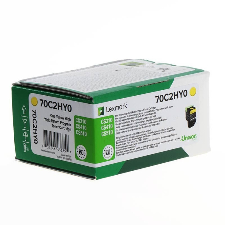 Lexmark Toner 70C2HY0 702 Keltainen High Yield, Return ryhmässä TIETOKOONET & TARVIKKEET / Tulostimet & Tarvikkeet / Musteet ja väriaineet / Toner / Lexmark @ TP E-commerce Nordic AB (C36696)