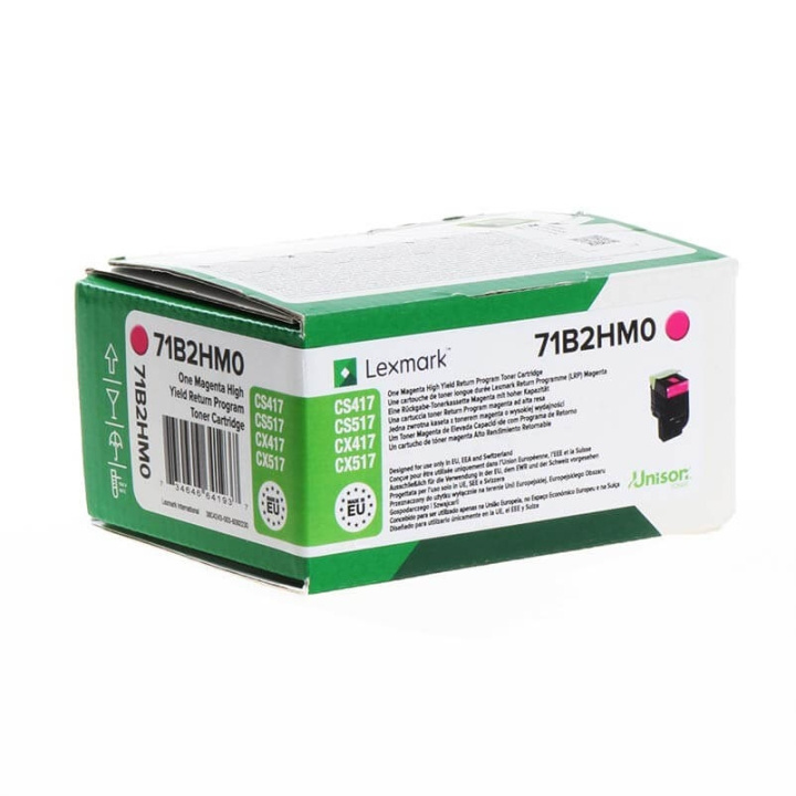 Lexmark Toner 71B2HM0 Magenta High Yield Return ryhmässä TIETOKOONET & TARVIKKEET / Tulostimet & Tarvikkeet / Musteet ja väriaineet / Toner / Lexmark @ TP E-commerce Nordic AB (C36703)