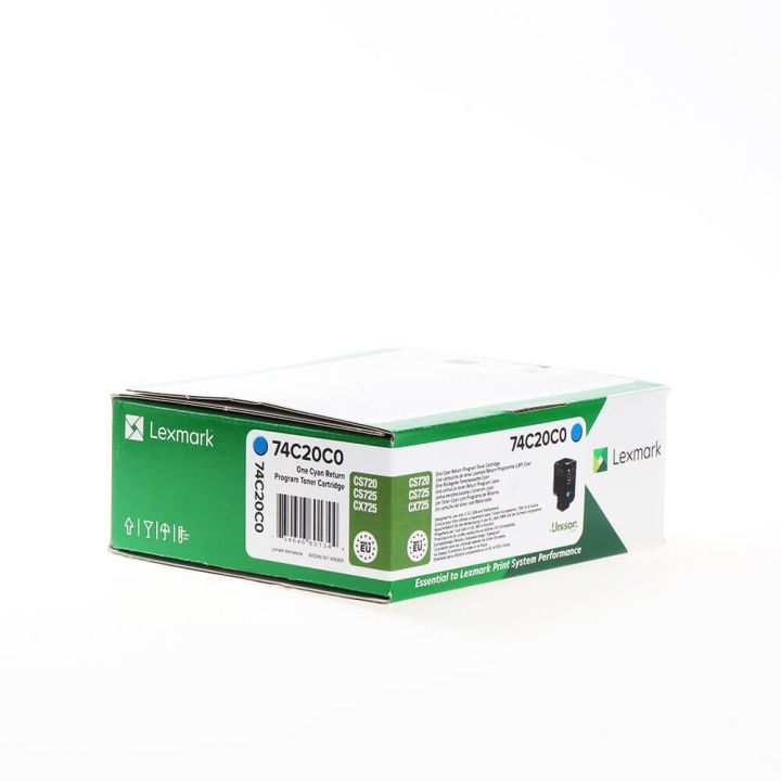 Lexmark Toner 74C20C0 Cyan Return ryhmässä TIETOKOONET & TARVIKKEET / Tulostimet & Tarvikkeet / Musteet ja väriaineet / Rummut / Lexmark @ TP E-commerce Nordic AB (C36705)