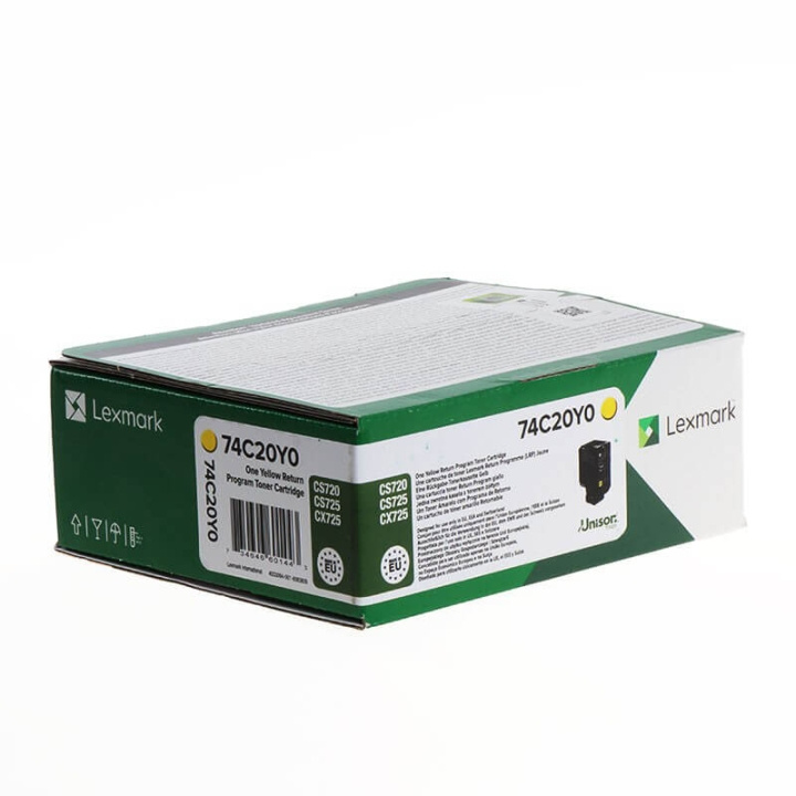 Lexmark Toner 74C20Y0 Keltainen Return ryhmässä TIETOKOONET & TARVIKKEET / Tulostimet & Tarvikkeet / Musteet ja väriaineet / Toner / Lexmark @ TP E-commerce Nordic AB (C36708)