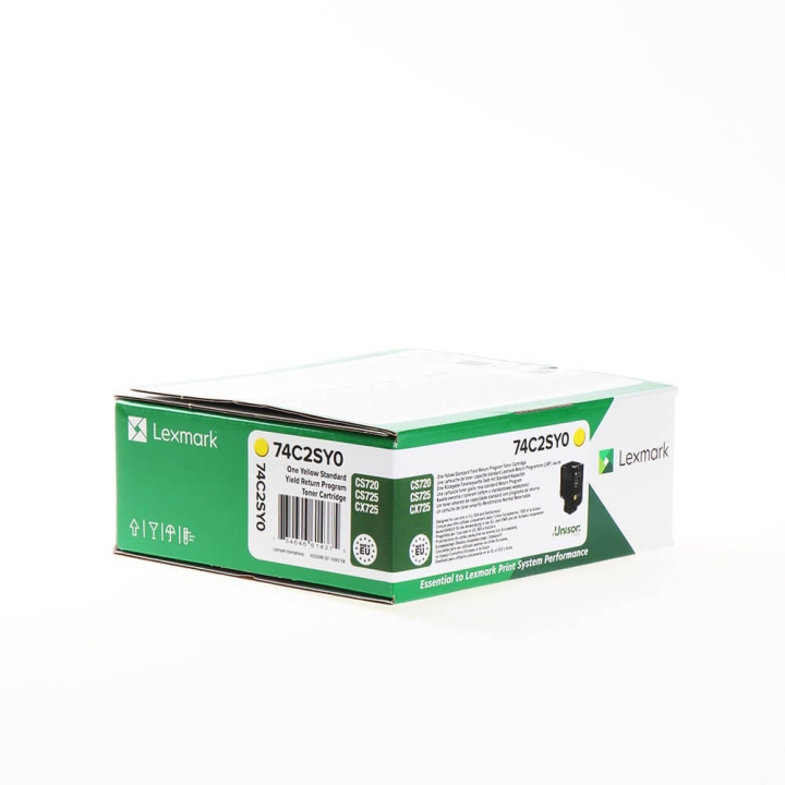 Lexmark Toner 74C2SY0 Keltainen Return ryhmässä TIETOKOONET & TARVIKKEET / Tulostimet & Tarvikkeet / Musteet ja väriaineet / Toner / Lexmark @ TP E-commerce Nordic AB (C36712)