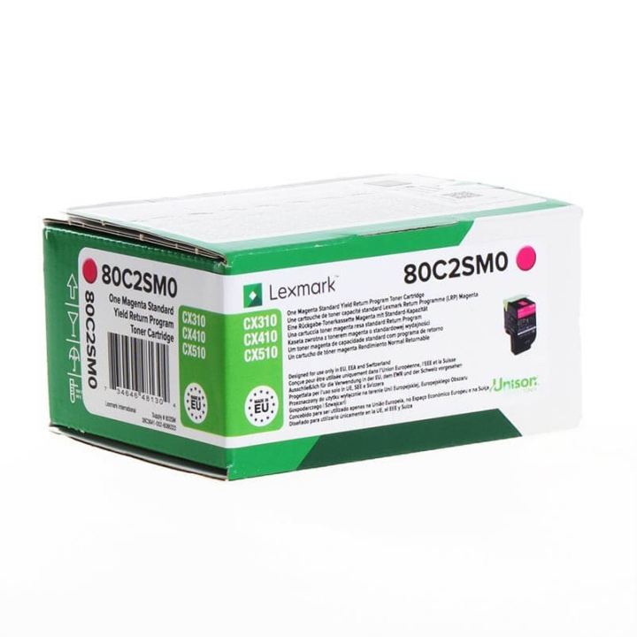 Lexmark Toner 80C2SM0 802 Magenta Return ryhmässä TIETOKOONET & TARVIKKEET / Tulostimet & Tarvikkeet / Musteet ja väriaineet / Toner / Lexmark @ TP E-commerce Nordic AB (C36735)