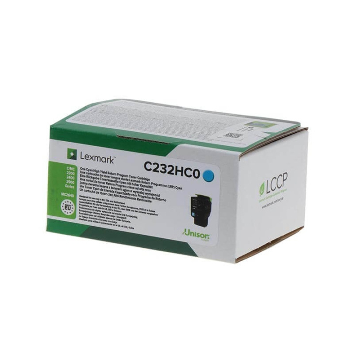 Lexmark Toner C232HC0 Cyan High Yield ryhmässä TIETOKOONET & TARVIKKEET / Tulostimet & Tarvikkeet / Musteet ja väriaineet / Rummut / Lexmark @ TP E-commerce Nordic AB (C36756)