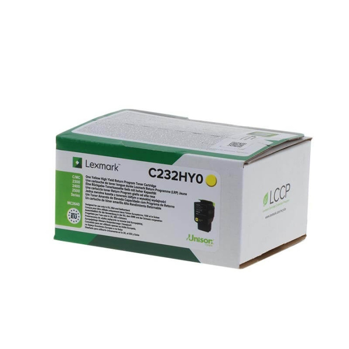 Lexmark Toner C232HY0 Keltainen High Yield ryhmässä TIETOKOONET & TARVIKKEET / Tulostimet & Tarvikkeet / Musteet ja väriaineet / Toner / Lexmark @ TP E-commerce Nordic AB (C36758)