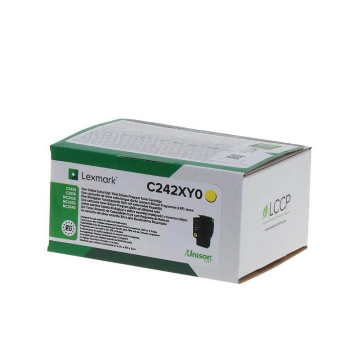 Lexmark Toner C242XY0 Keltainen Extra High Yield ryhmässä TIETOKOONET & TARVIKKEET / Tulostimet & Tarvikkeet / Musteet ja väriaineet / Toner / Lexmark @ TP E-commerce Nordic AB (C36762)