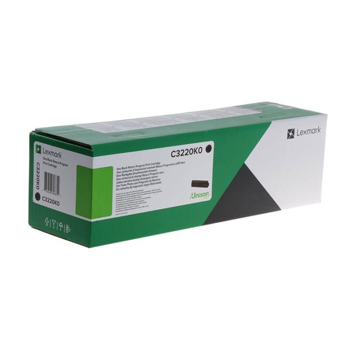 Lexmark Toner C3220K0 Musta Return ryhmässä TIETOKOONET & TARVIKKEET / Tulostimet & Tarvikkeet / Musteet ja väriaineet / Toner / Lexmark @ TP E-commerce Nordic AB (C36782)