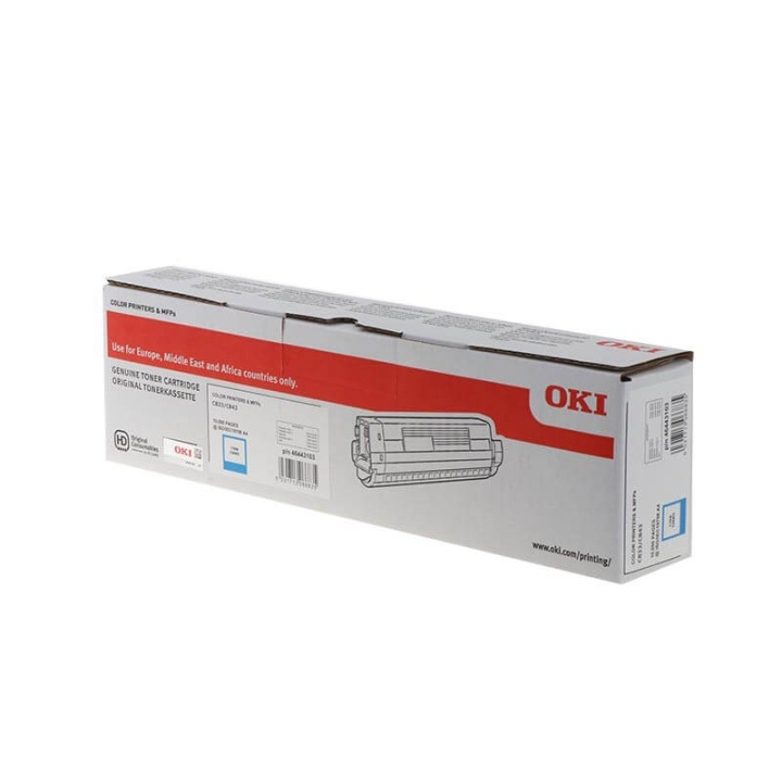 OKI Toner 46443103 Cyan Suuri Kapasiteetti ryhmässä TIETOKOONET & TARVIKKEET / Tulostimet & Tarvikkeet / Musteet ja väriaineet / Toner / OKI @ TP E-commerce Nordic AB (C36874)