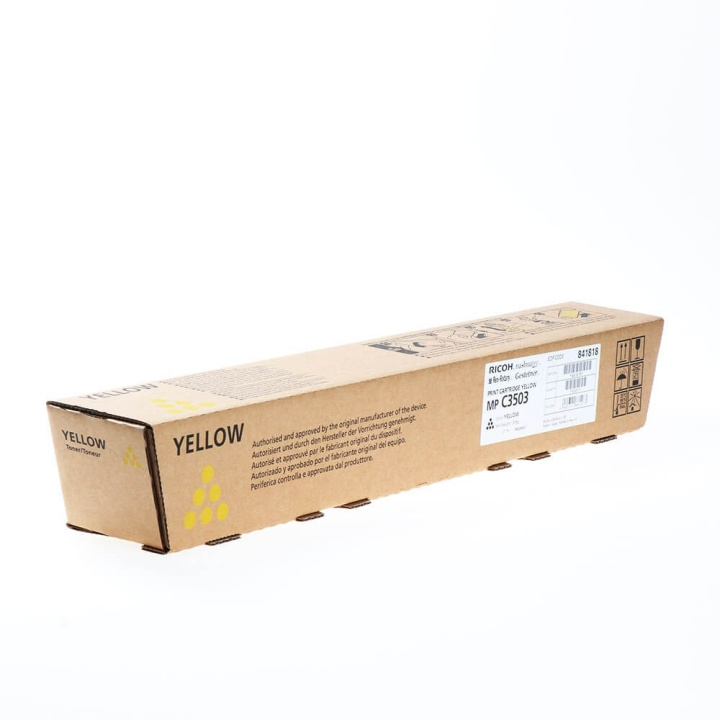 Ricoh Väriaine 841818 MP C3503 Gul ryhmässä TIETOKOONET & TARVIKKEET / Tulostimet & Tarvikkeet / Musteet ja väriaineet / Toner / Ricoh @ TP E-commerce Nordic AB (C37007)