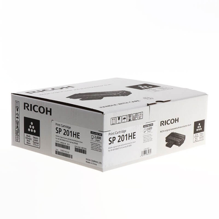 Ricoh Toner 407254 SP 201HE Musta ryhmässä TIETOKOONET & TARVIKKEET / Tulostimet & Tarvikkeet / Musteet ja väriaineet / Toner / Ricoh @ TP E-commerce Nordic AB (C37074)