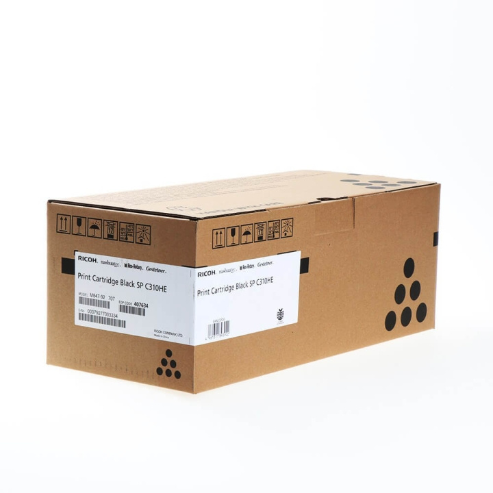 Ricoh Toner 407634 SP C310HE Musta ryhmässä TIETOKOONET & TARVIKKEET / Tulostimet & Tarvikkeet / Musteet ja väriaineet / Toner / Ricoh @ TP E-commerce Nordic AB (C37076)